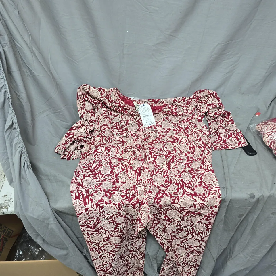 SEASALT CORNWALL FLORAL PRINT ORGANIC COTTON (UK 14) WOMEN'S PAJAMAS 