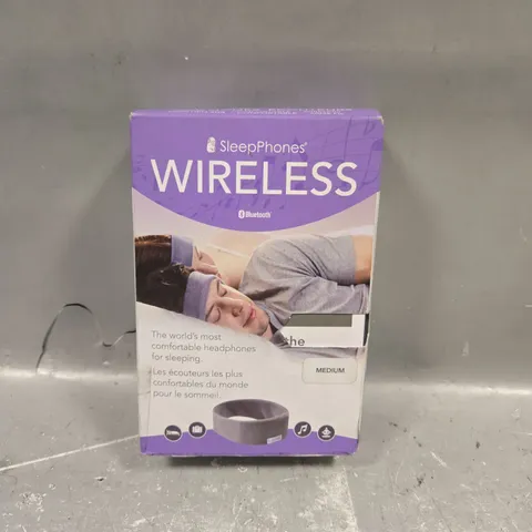BOXED SLEEP PHONES WIRELESS BLUETOOTH SLEEPING HEADPHONES - M