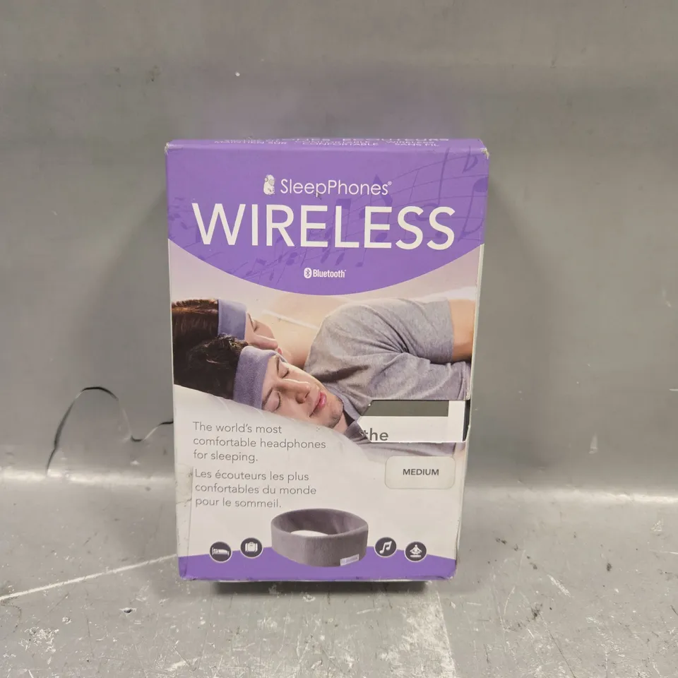 BOXED SLEEP PHONES WIRELESS BLUETOOTH SLEEPING HEADPHONES - M