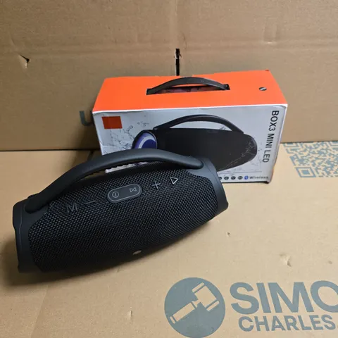BOXED BOX3 MINI LED PORTABLE SPEAKER – WIRELESS