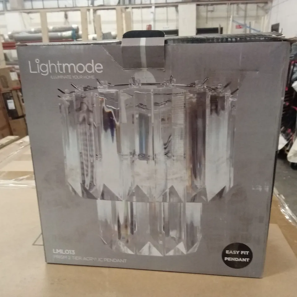 BOXED LIGHTMODE LMLO13 PRISM 2 TIER ACRYLIC PENDANT