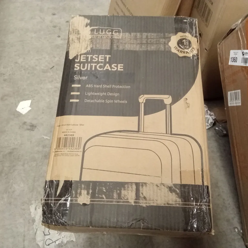 BOXED LUGG - 40CM JETSET SUITCASE SILVER
