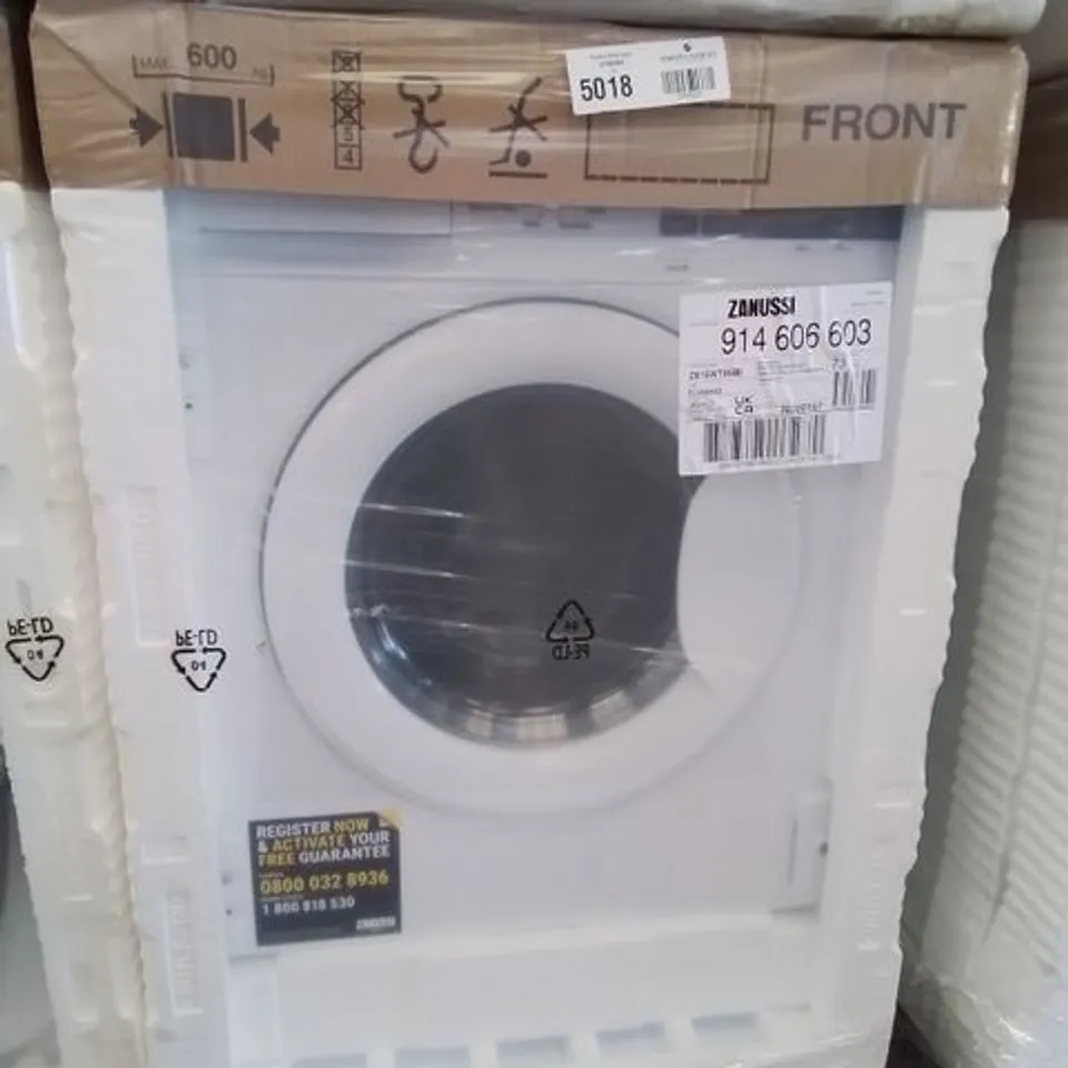 ZANUSSI INTEGRATED 8KG / 4KG WASHER DRYER WITH 1600 RPM - WHITE - E RATED Model Z816WT85BI RRP £775