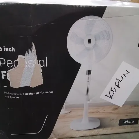 BOXED KEPLIN 16 INCH PEDESTAL FAN 