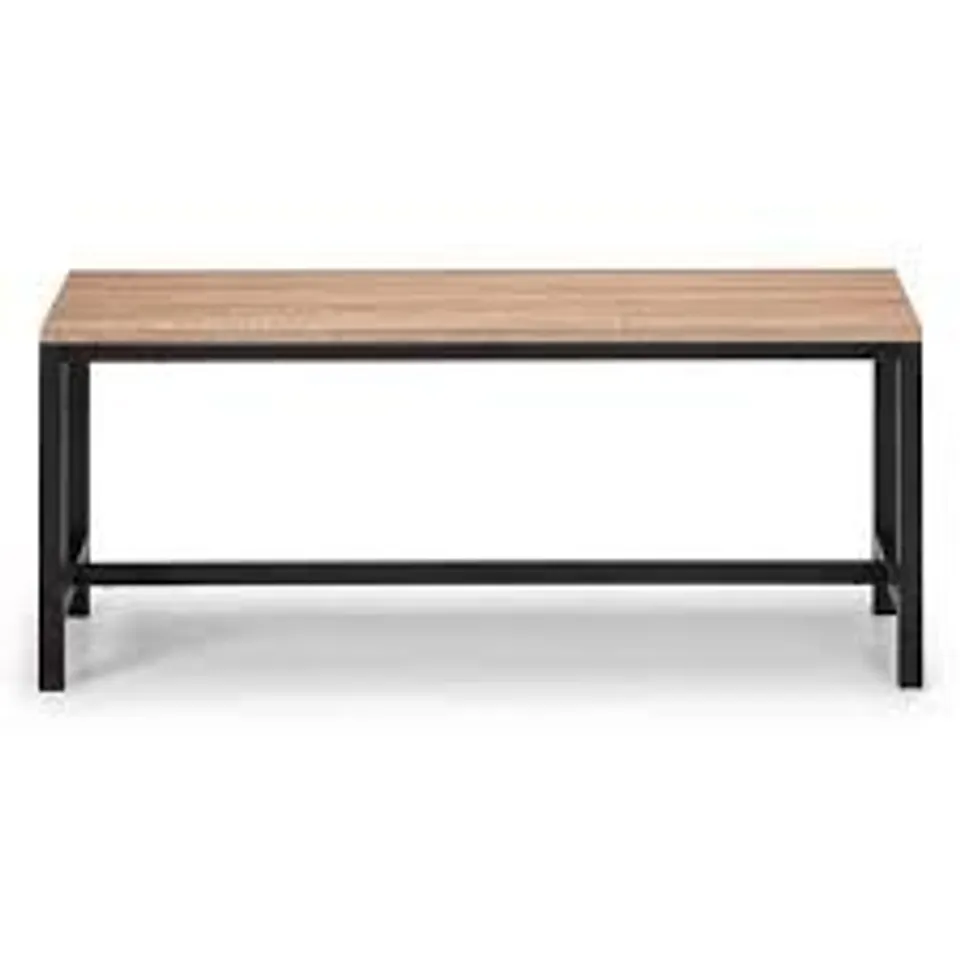 BOXED TRIBECA BENCH BLACK/SONOMA OAK-EFFECT (1 BOX)