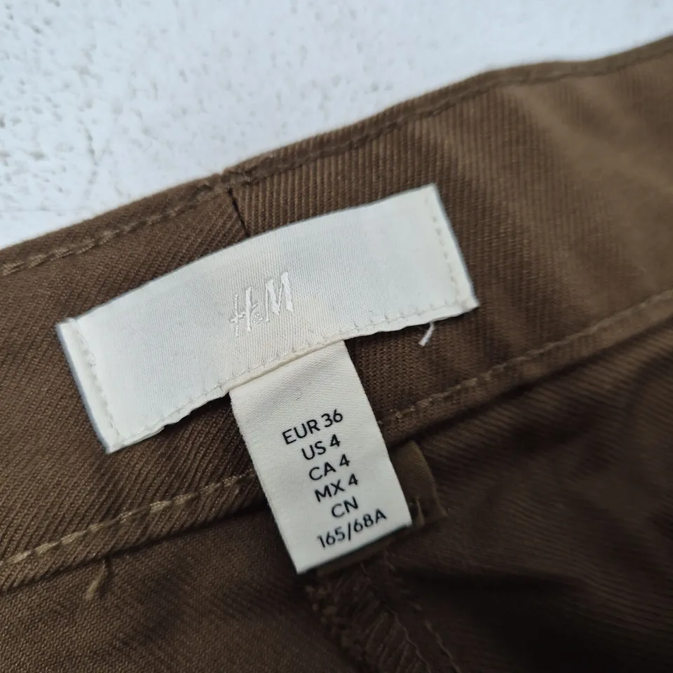 H&M WOMEN'S BROWN TROUSERS – EU 36 (UK 8)