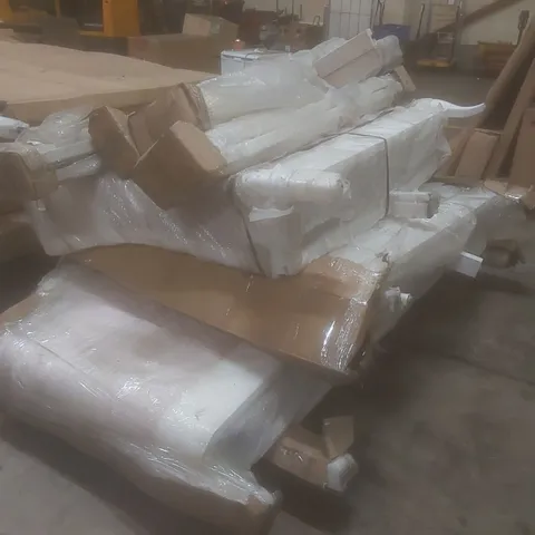 PALLET OF ASSORTED INCOMPLETE HOMES DIRECT 365 BED PARTS AND PIECES