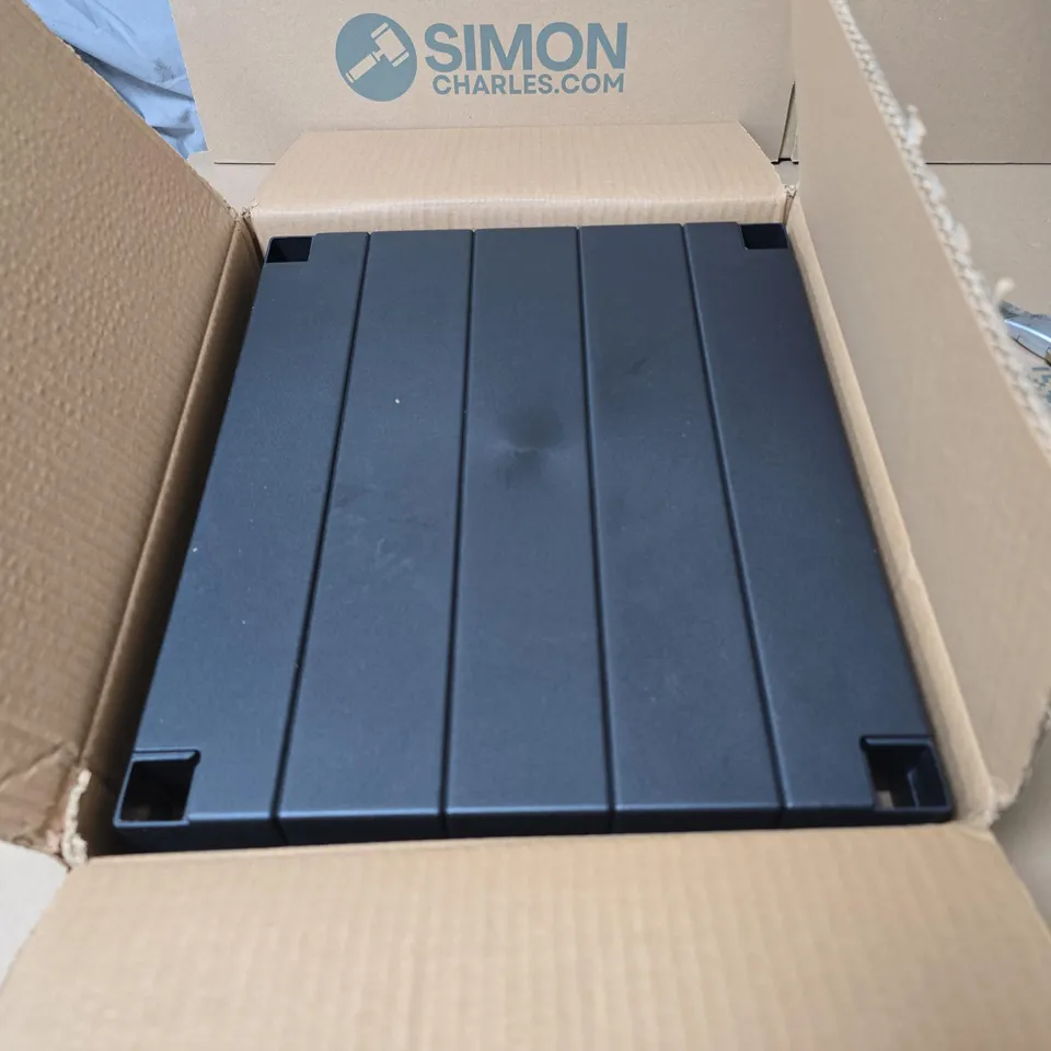 DIVCHI BLACK SHELVING UNIT 2 TIERS BOXED