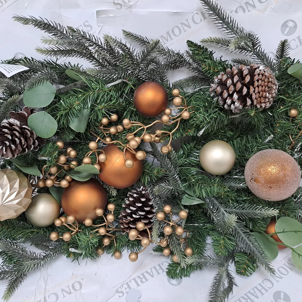 6FT COPPER AND GOLD PRE LIT GARLAND RRP £29.99