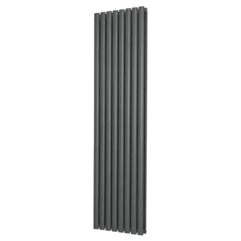 BOXED VERTICAL OVAL COLUMN RADIATOR - GREY