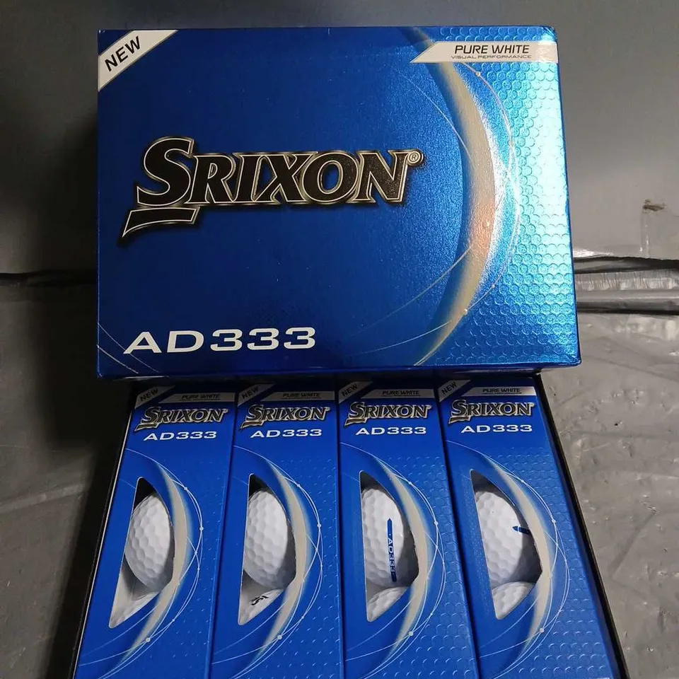 BOXED SRIXON AD333 PURE WHOTE GOLF BALL SET