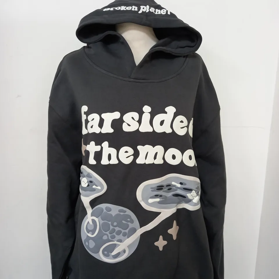 BROKEN PLANET FAR SIDE OF THE MOON HOODIE SIZE L