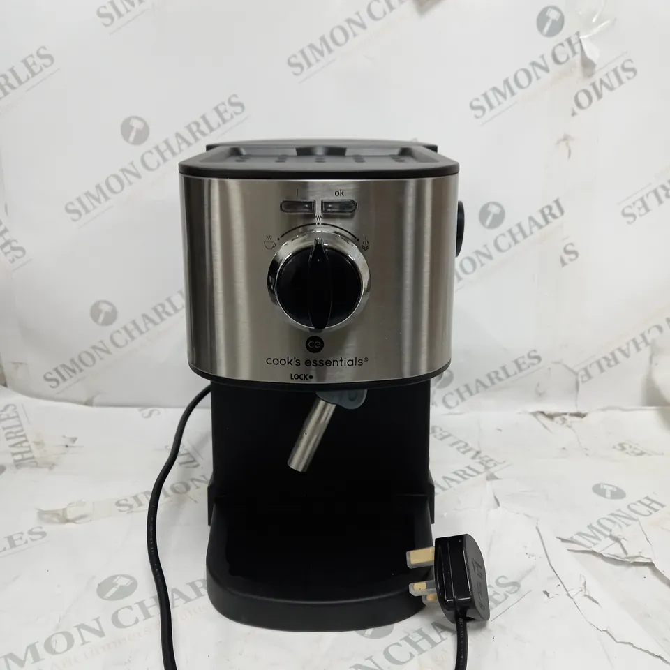 BOXED COOK'S ESSENTIALS PUMP ESPRESSO COFFEE MACHINE