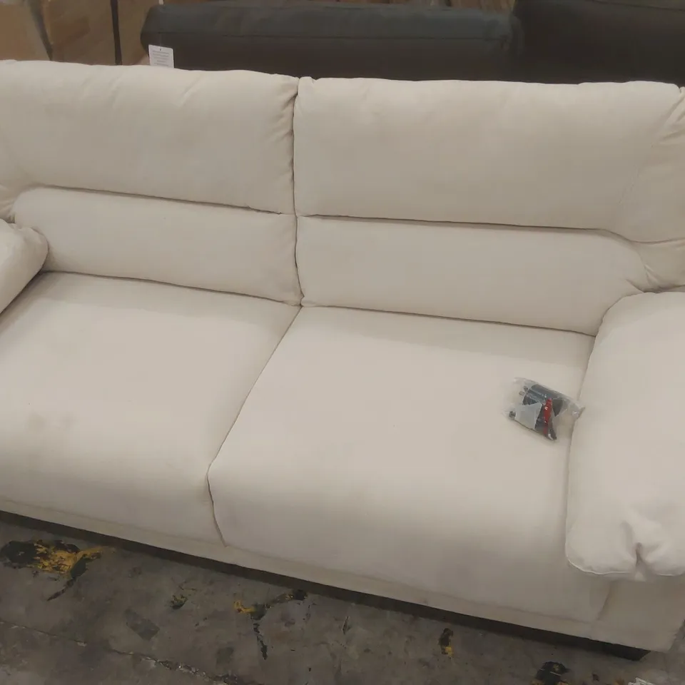 QUALITY DESIGNER FABRIC UPHOLSTERED 3-SEATER SOFA