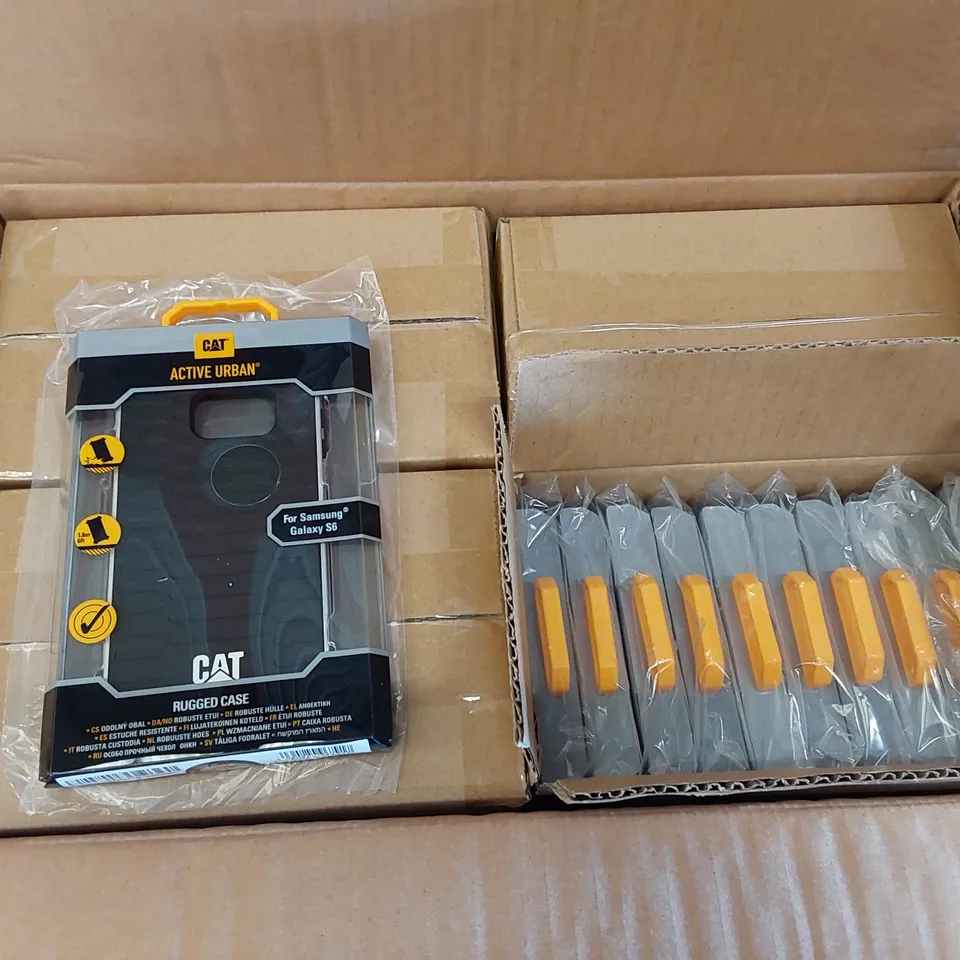 PALLET OF APPROXIMATELY 1100X PACKAGED CAT RUGGED ACTIVE URBAN PHONE CASES FOR SAMSUNG GALAXY S6