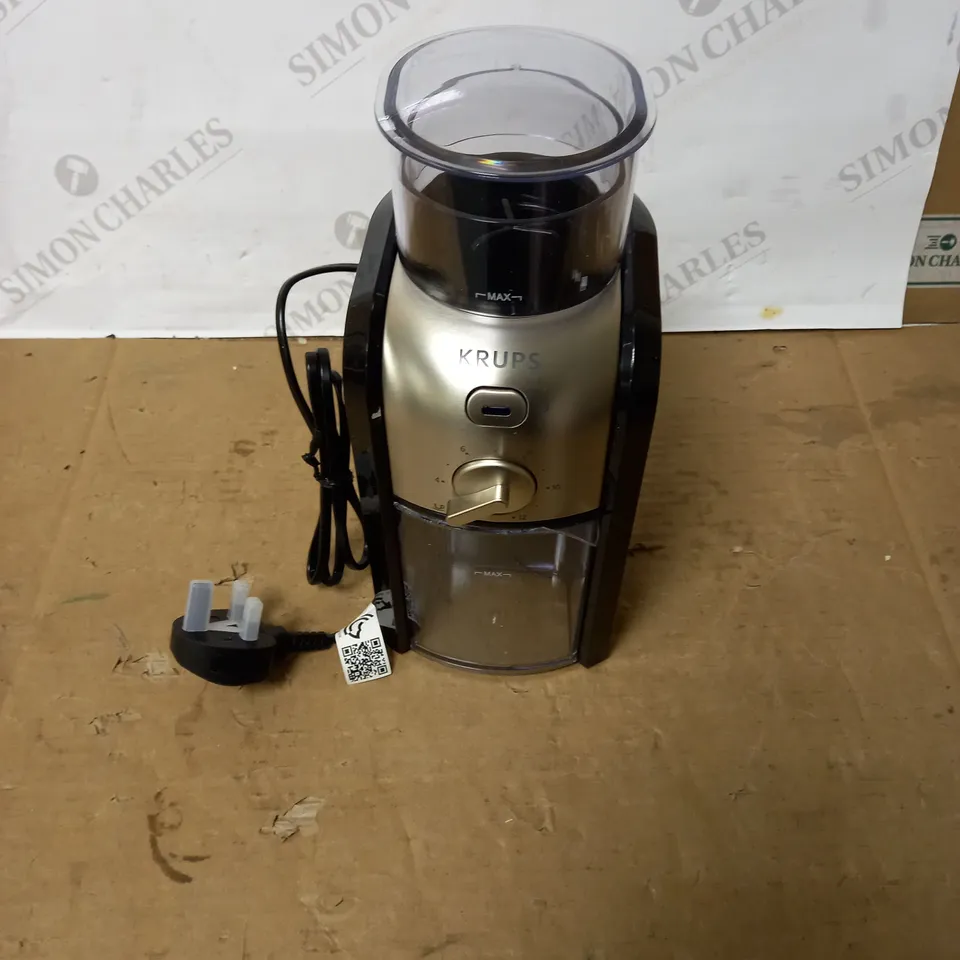 KRUPS EXPERT BURR GRINDER FOR COFFEE BEANS