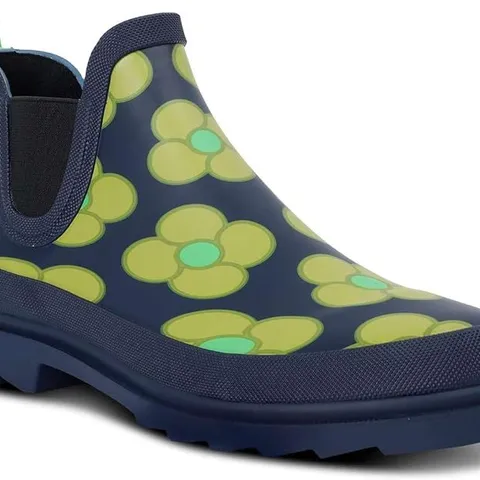 BRAND NEW REGATTA WOMENS ORLA KIELY CHELSEA BOOT MID RISE WELLIES WELLINGTON BOOTS in spin flower navy - uk 8