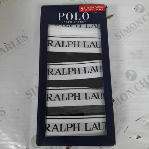 POLO RALPH LAUREN  STRECH COTTON CLASSIC TRUNKS - MEDIUM