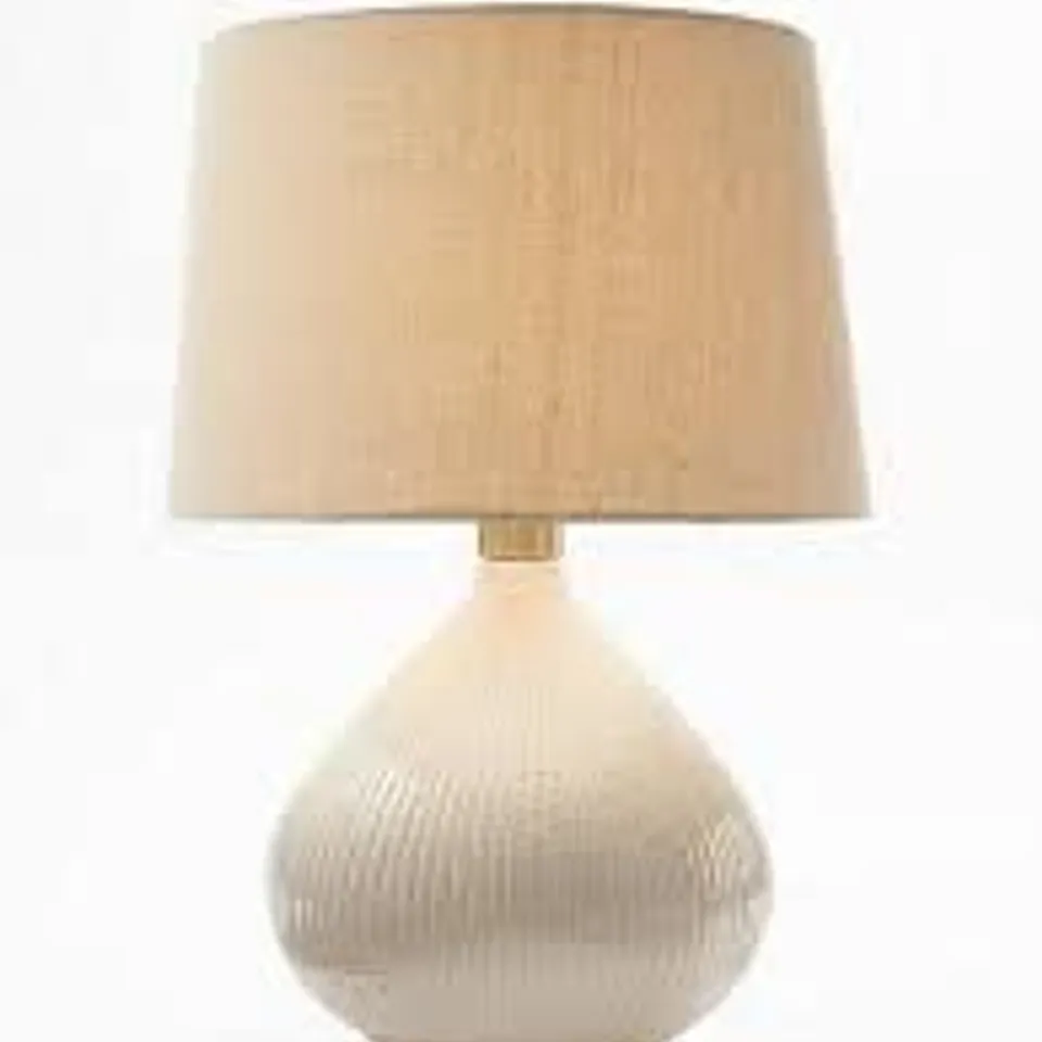 AVELINE CERAMIC TABLE LAMP NATUERAL ONE SIZE RRP £55