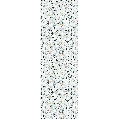 BOXED AVILYNN TERRAZO BLACK/BEIGE/YELLOW INDOOR/OUTDOOR RUG