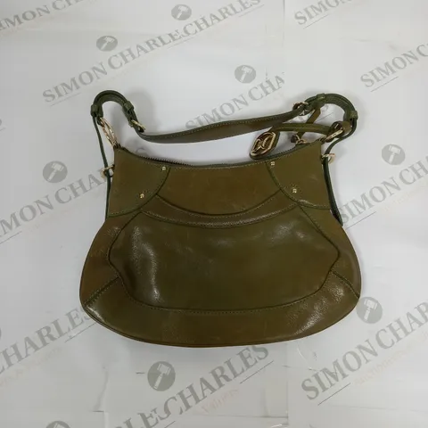 DKNY KHAKI GREEN CLOSE CLUTCH BAG