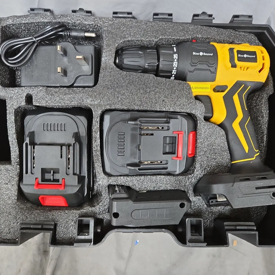 BLISS & BEYOND DOUBLE SPEED ELECTRIC DRILL IN CASE