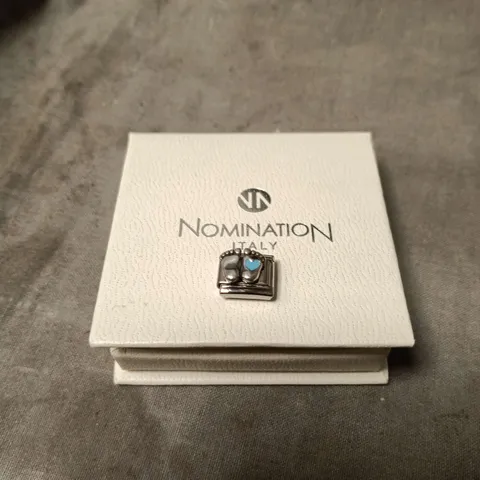 NOMINATION ITALY CHARM FOR BRACELET – SILVER-TONE WITH TURQUOISE HEART