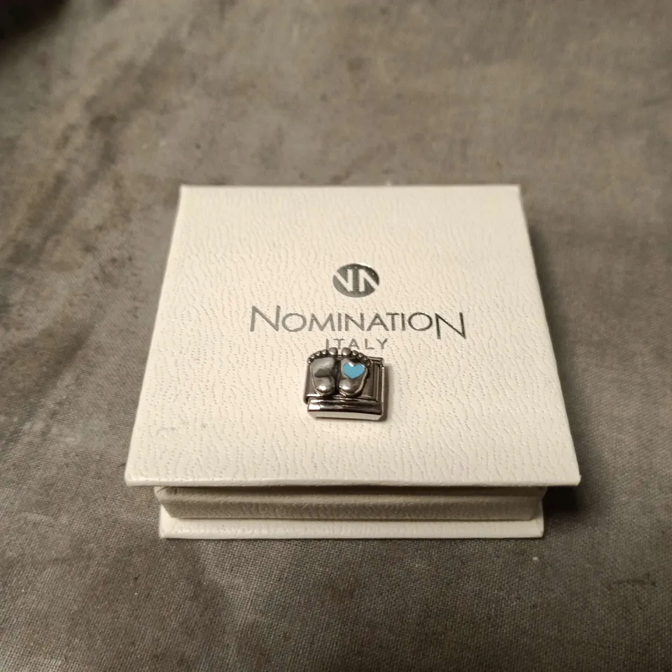 NOMINATION ITALY CHARM FOR BRACELET – SILVER-TONE WITH TURQUOISE HEART