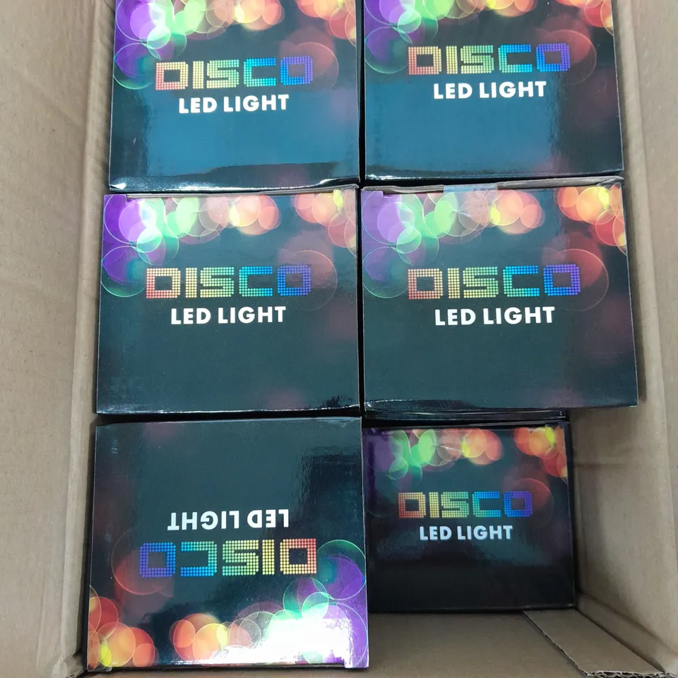 12 X BOXED REMOTE CONTROLLED LED DISCO LIGHTS 