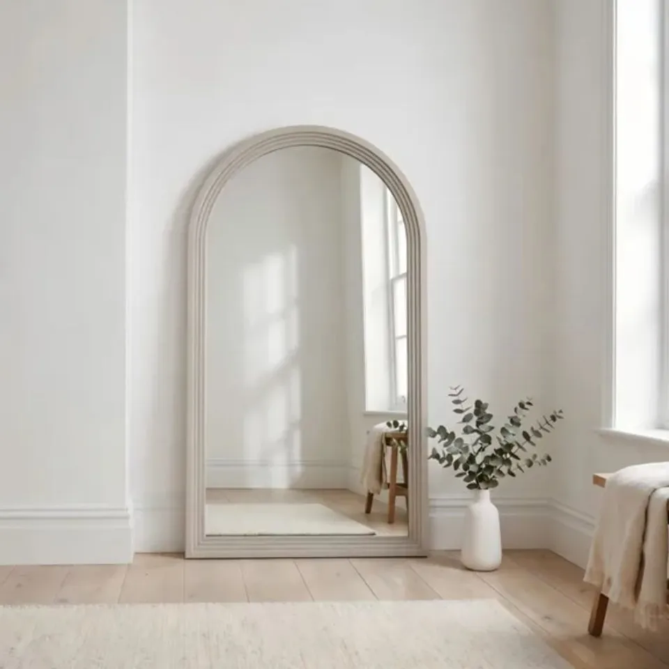 BOXED ROMY ARCHED FULL LENGTH LEANER MIRROR (1 BOX)
