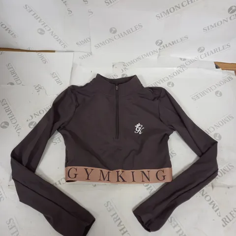 GYMKING CROPPED WORKOUT TOP SIZE 8