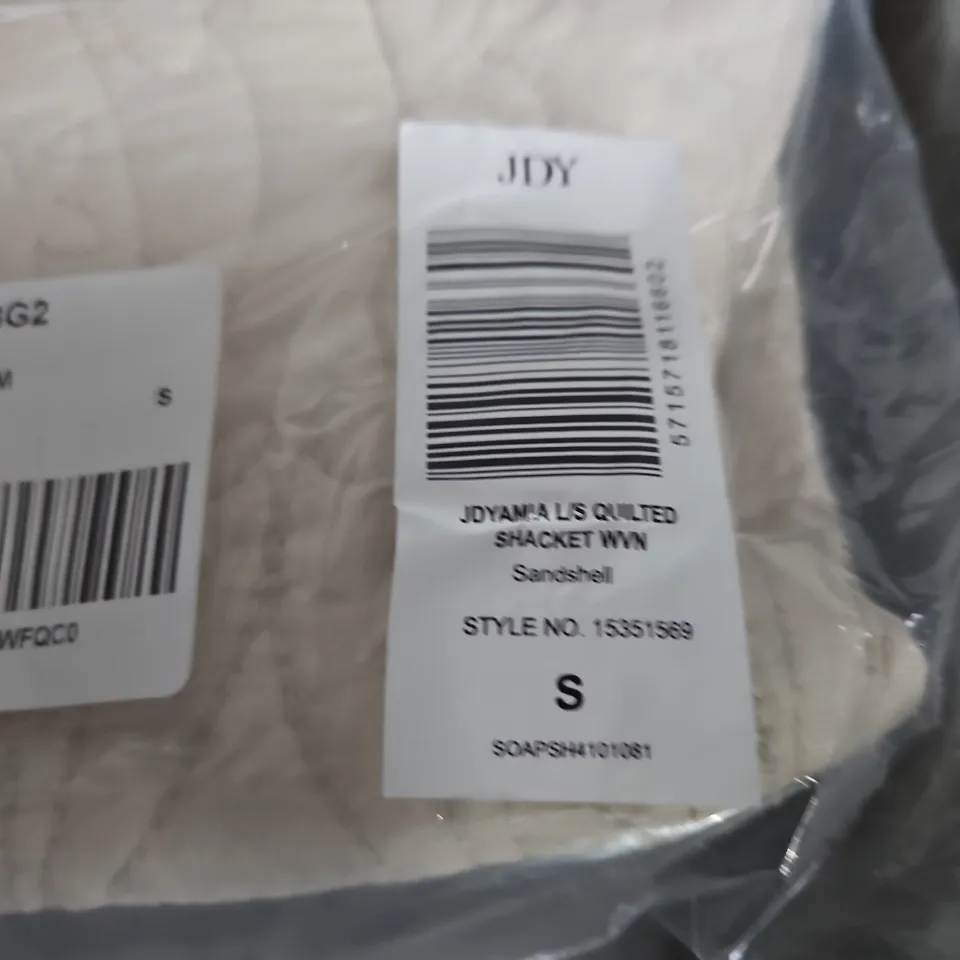 BAGGED JDY WOMEN'S QUILTED SHACKET CREAM – SIZE S