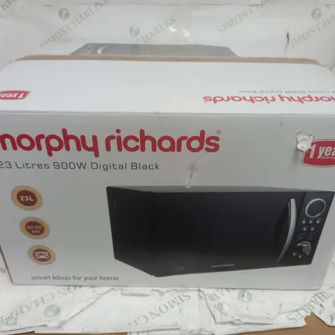 BOXED MORPHY RICHARDS 23 LITRES 900W IN DIGITAL BLACK