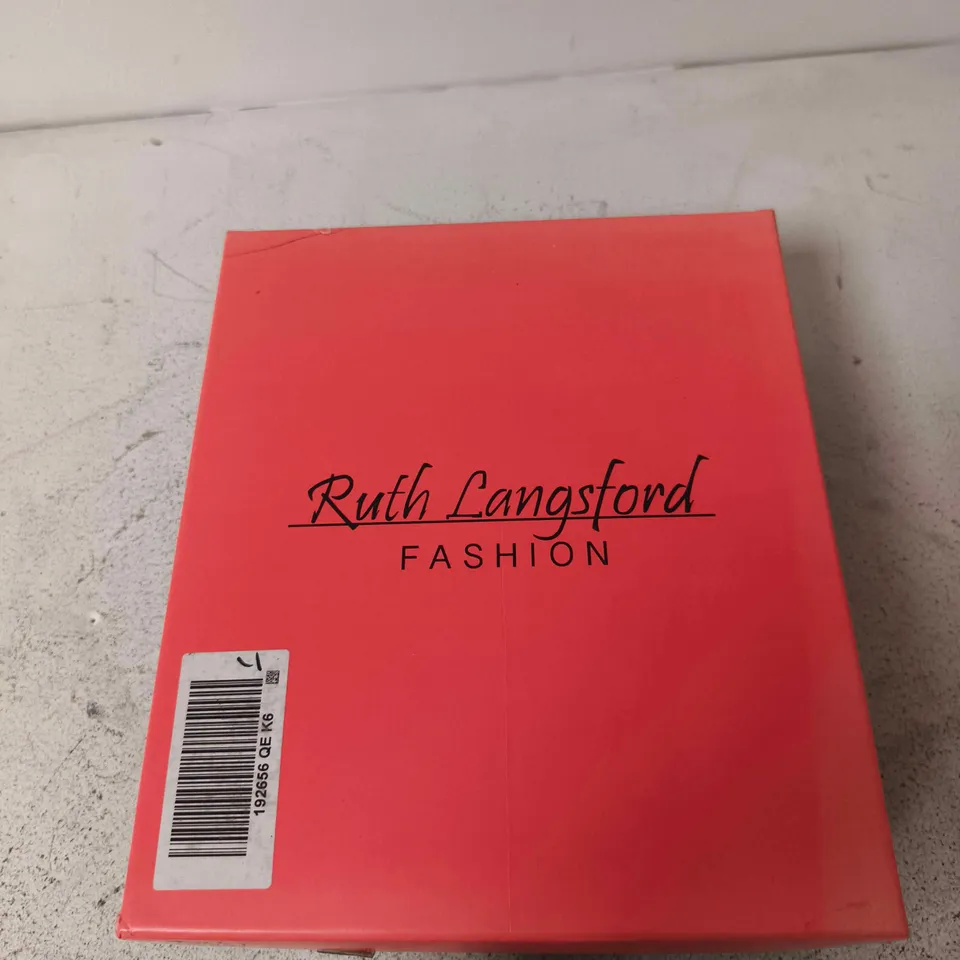 RUTH LANGSFORD FASHION RED WEDGE SANDALS UK 6 (EU 39)