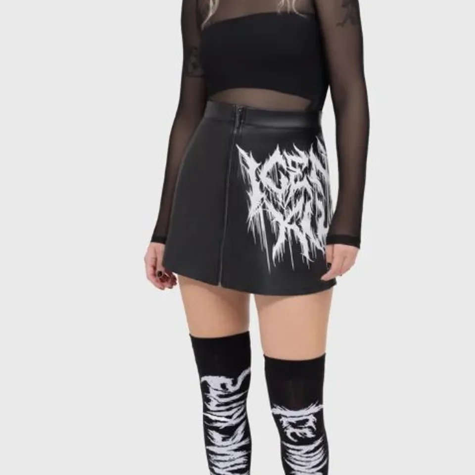 FIVE BRAND NEW INK LOGO MINI SKIRT