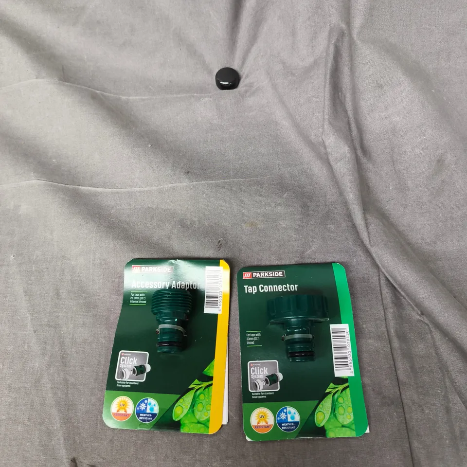 LARGE QUANTITY OF PARK SIDE TAP/ACCESSORY ADAPTERS 