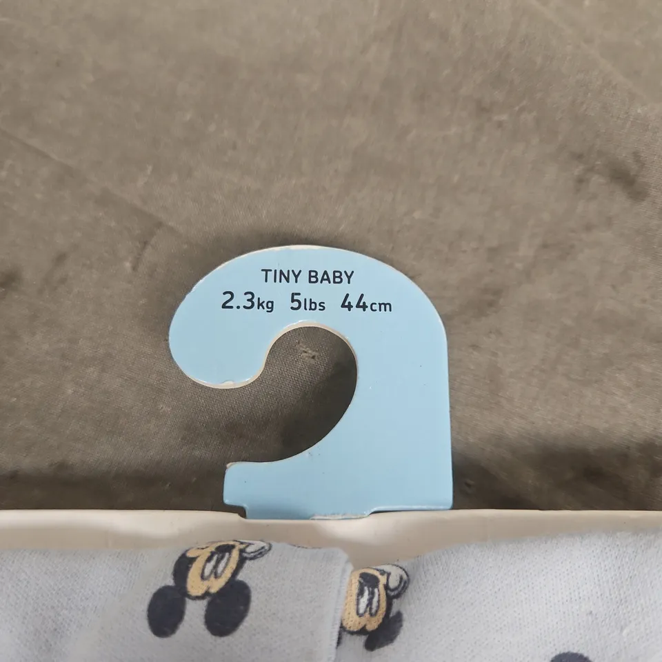 DISNEY BABY 3 SLEEPSUITS – 100% SOFT COTTON, TINY BABY