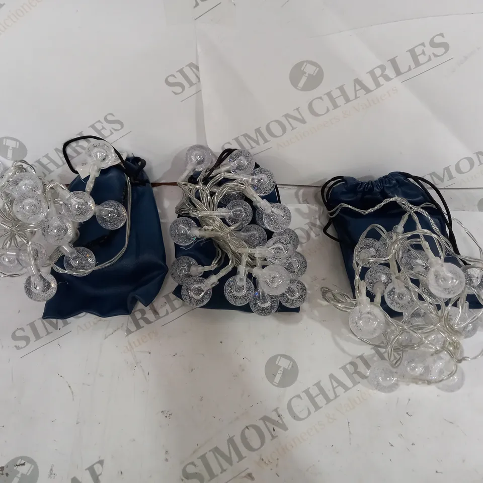 BUNDLEBERRY BY AMANDA HOLDEN SET OF 3 PASTEL INDOOR OUTDOOR LIGHT STRAND