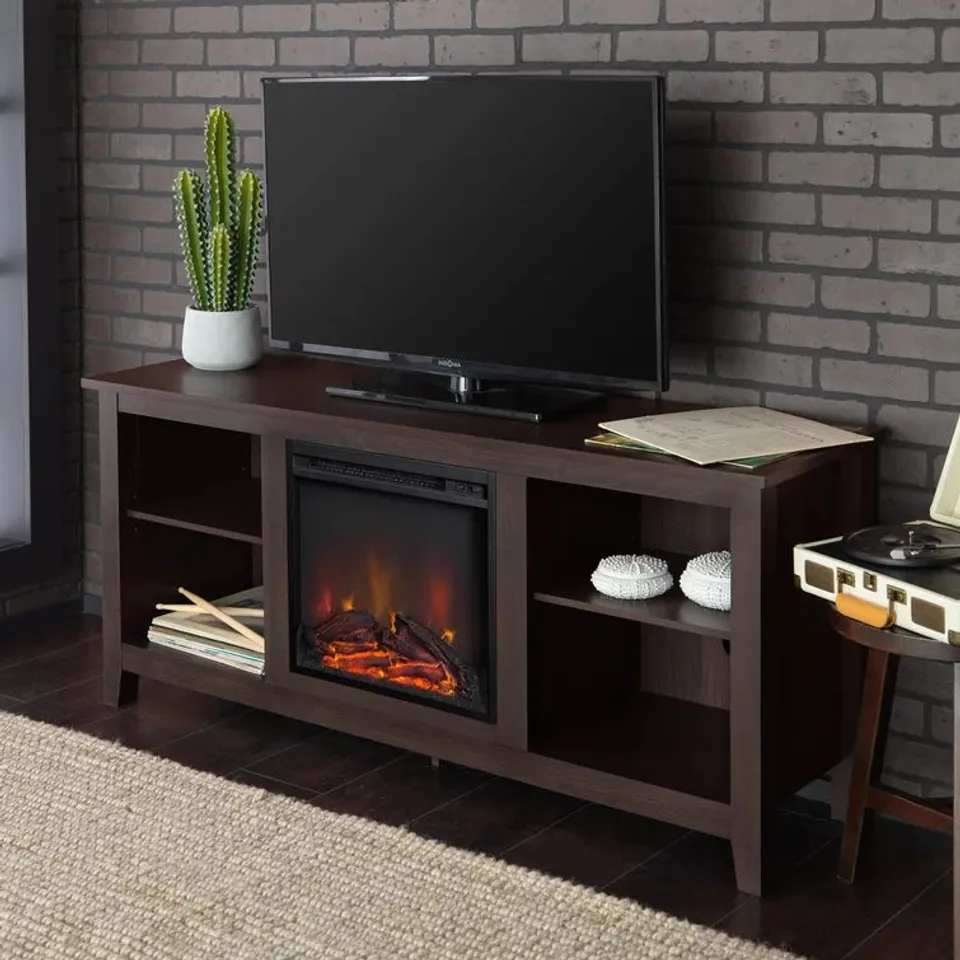 BOXED BROADUS TV STAND FOR TVS UP TO 60" ESPRESSO (1 BOX)