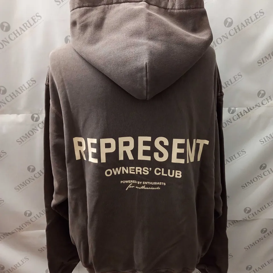 REPRESENT OWNERS CLUB ZIP HOODIE SIZE M