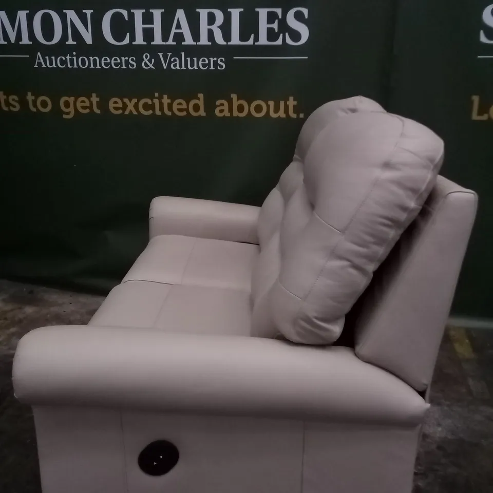 DESIGNER G PLAN HOLMES CAMBRIDGE STONE ELECTRIC DOUBLE RECLINER TWO SEATER SOFA