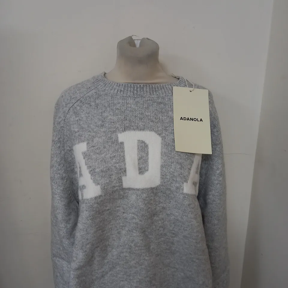 ADANOLA OVERSIZED KNIT SWEATSHIRT SIZE S