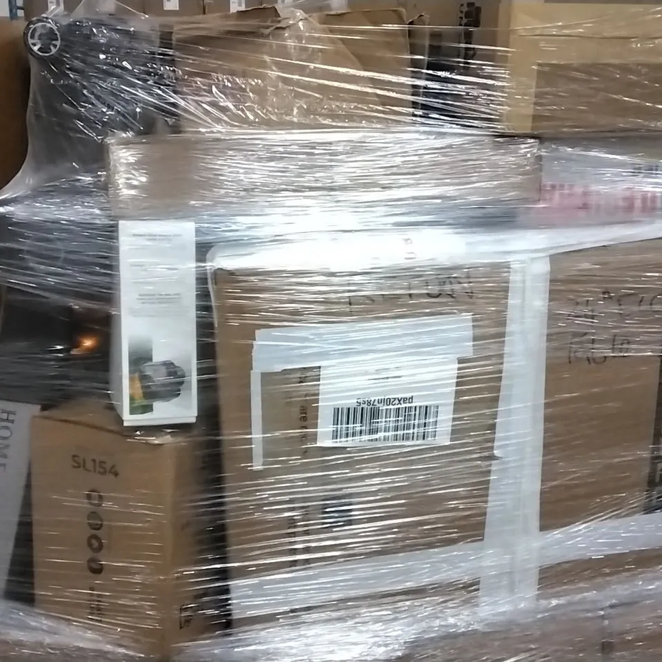 PALLET OF ASSORTED ITEMS INCLUDING HOME TREADMILL, HOMIDEC OFFICE DESK, BLINK, 2IN1 SOLAR CAGE, BESTWAY AIR MATTRESS 