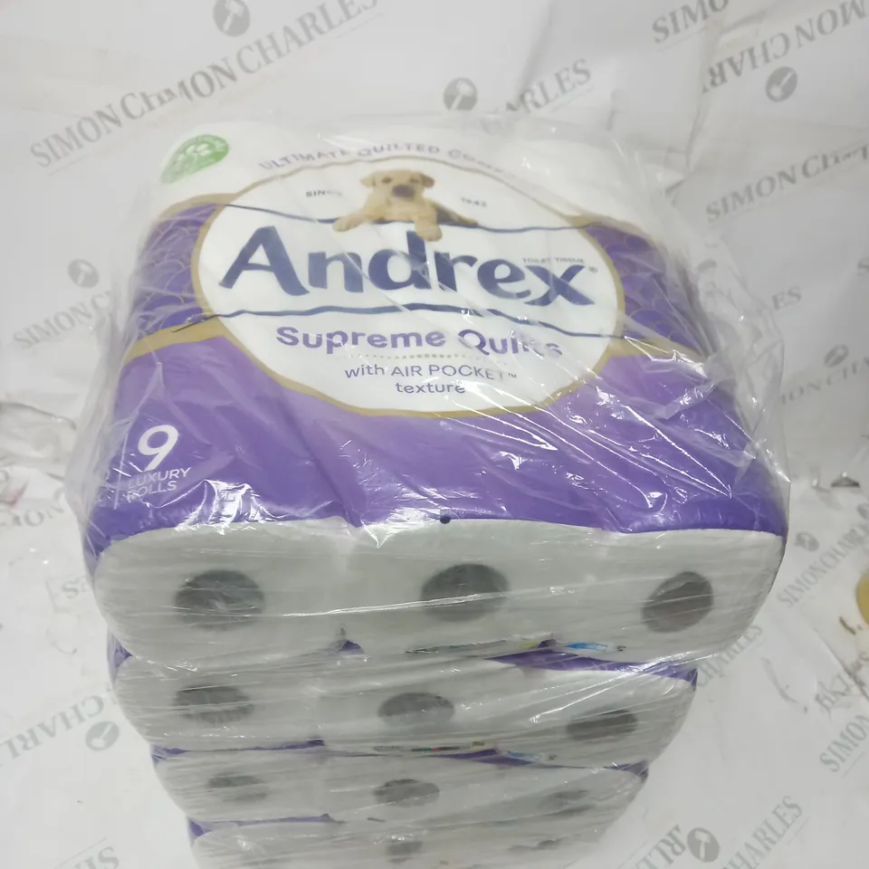 ANDREX SUPREME QUILTS CLEAN TOILET ROLLS - 36 TOILET ROLL PACK