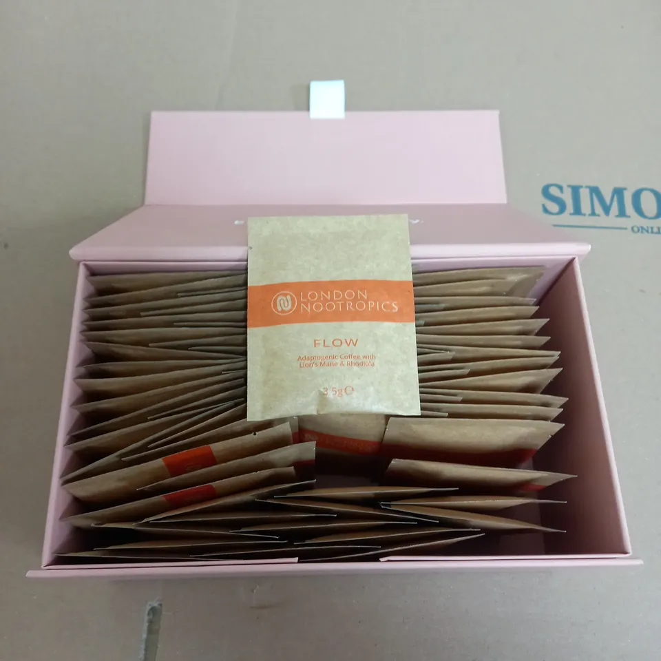 APPROXIMATELY 60 LONDON NOOTROPICS COFFEE SACHETS 