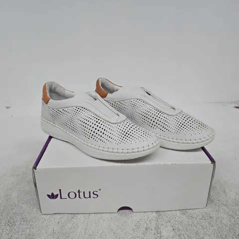 LOTUS LORENA WHITE LEATHER SHOES EU 39 BOXED