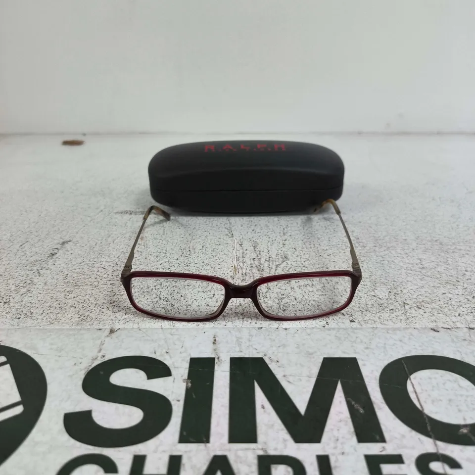 RALPH LAUREN POLO EYEGLASSES – RED FRAME WITH CASE