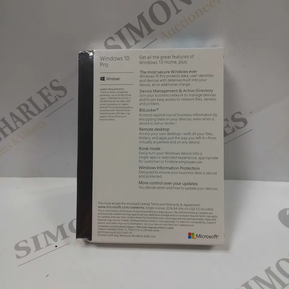 BOXED & SEALED MICROSOFT WINDOWS 10 PRO 