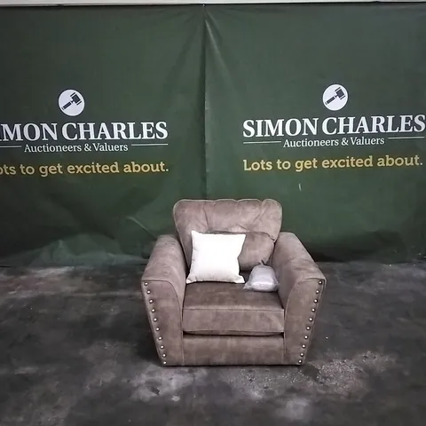 QUALITY DESIGNER AMAYA FABRIC ARMCHAIR 