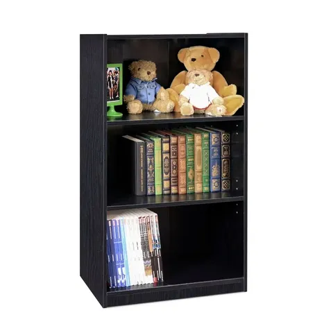 BOXED BERNABEU 3 TIER ADJUSTABLE SHELF BOOKCASE (1 BOX)